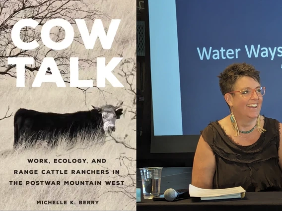 Michelle Berry and cover of Cow Talk