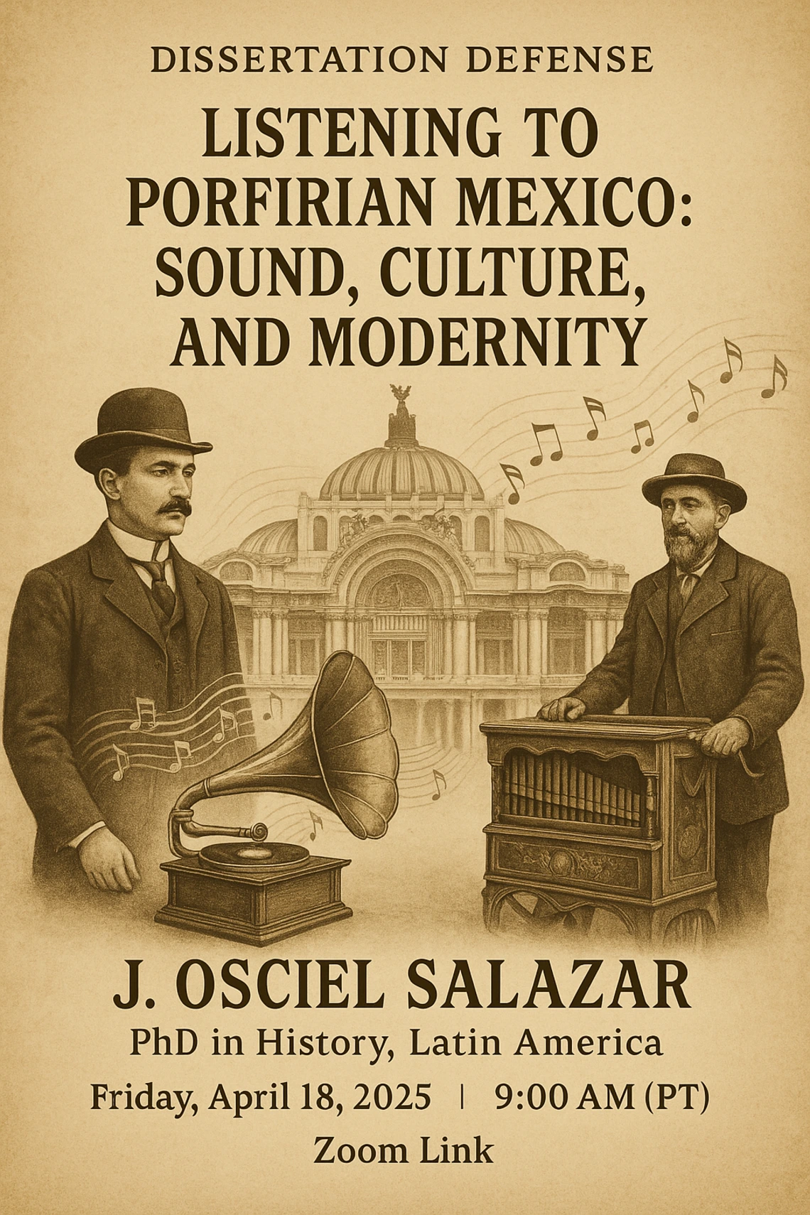 flyer for Salazar Dissertation Defense