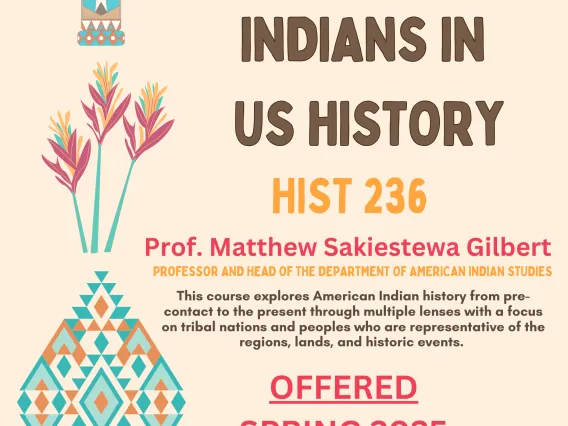 Indians in US History: HIST 236