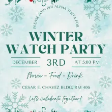 Winter Watch Party Flyer